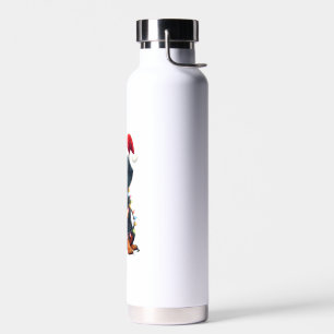 Dachshund Weihnachtslichter Santa Hut Xmas Hunde L Trinkflasche