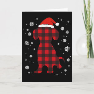 Dachshund Weihnachtsmann Hut Hunde Liebhaber Weihn Karte