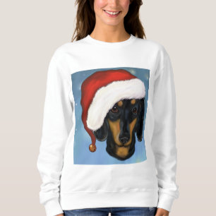 Dachshund Weihnachtsmann Sweatshirt