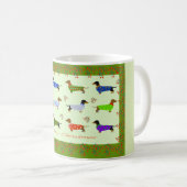 Dachshund-Weihnachtstasse Kaffeetasse (VorderseiteRechts)