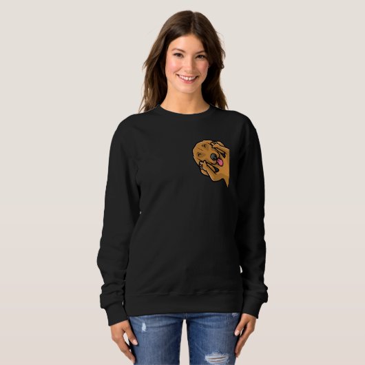 Dachshund Weiner Dog Sweatshirt (Vorne ganz)