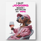 Dachshund Weintrinker Fotoplatte (Vorderseite)