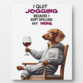 Dachshund Weintrinker Fotoplatte (Vorderseite)