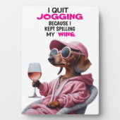 Dachshund Weintrinker Fotoplatte (Vorderseite)