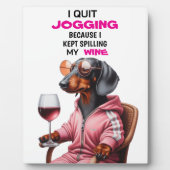 Dachshund Weintrinker Fotoplatte (Vorderseite)
