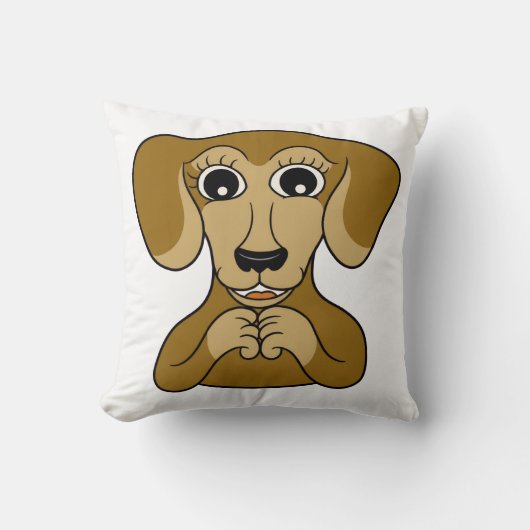 Dachshund-Welpe Kissen (Vorderseite)