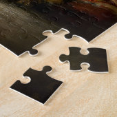 Dachshund-Welpen-Weihnachtsbild Puzzle (Seite)