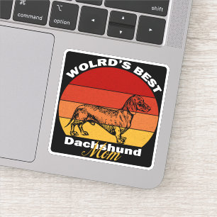 Dachshund - Weltbeste Dachshund-Mutter Aufkleber