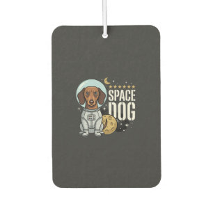 Dachshund Weltraum Hund Astronaut Vektor Autolufterfrischer