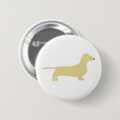 Dachshund Wheaton Silhouette Button (Vorne & Hinten)