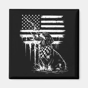 Dachshund Wiener Amerikanische Flagge 4. Juli Doxi Magnet