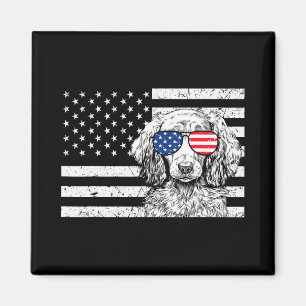 Dachshund Wiener Dog 4. Juli US-amerikanische Flag Magnet