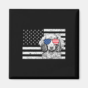 Dachshund Wiener Dog 4. Juli US-amerikanische Flag Magnet