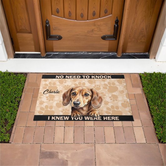 DACHSHUND WIENER DOG FUßMATTE (Außenbereich)
