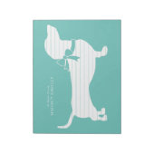 Dachshund Wiener Dog Welpen Notizblock (Rotiert)