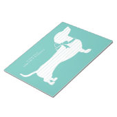 Dachshund Wiener Dog Welpen Notizblock (angewinkelt)