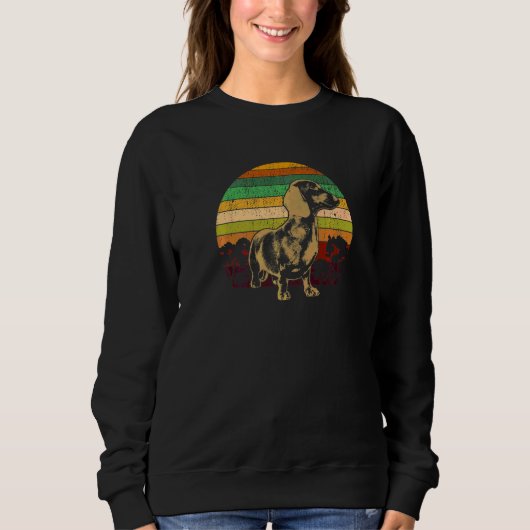 Dachshund Wiener Hund Rasse 5 Sweatshirt (Vorderseite)