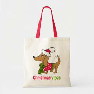 Dachshund Winter Weihnachten Hund  Tragetasche