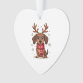 Dachshund Winterfreude Ornament (Vorderseite)