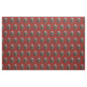 Dachshund with a Red Green Plaid Holiday Fabric Stoff (Yard (91,4 cm))