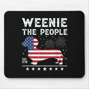Dachshund Würstchen Die Leute Lustige Amerikanisch Mousepad