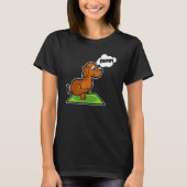 Dachshund Yoga Poses Sport Gymnastics Ohmmm Heartb T-Shirt (Vorderseite)