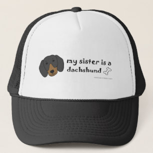 DachshundBlackTanSister Truckerkappe