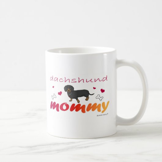 DachshundBlkTanMommy Kaffeetasse (Rechts)