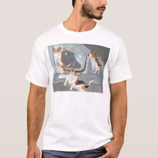 Dachshunde auf dem Raum-Shuttle-Shirt T-Shirt