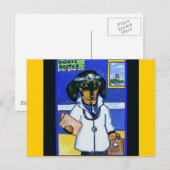 Dachshunde Postkarte (Vorne/Hinten)