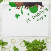 Dachshunde St. Patricks Tag Handtuch (Gefaltet)
