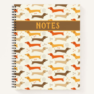 Dachshunde und Tupfen Notizbuch