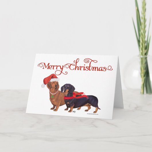 Dachshunde Weihnachten (Vorderseite)