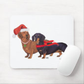 Dachshunde Weihnachten Mousepad (Mit Mouse)