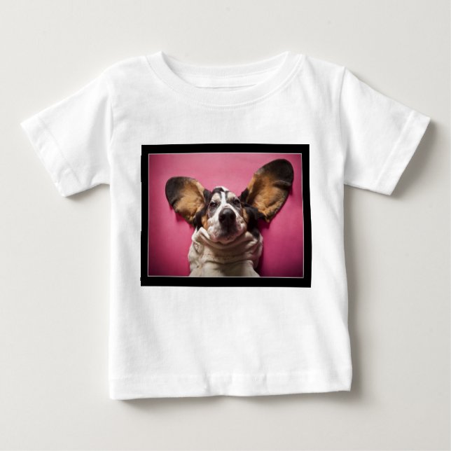 Dachshundgesicht Kleinkind-Shirt Baby T-shirt (Vorderseite)