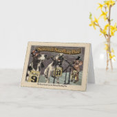 Dachshundgewinne, die Biene riechen Karte (Gelbe Blume)