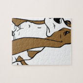 Dachshundjagdhund-Cartoon Puzzle (Horizontal)