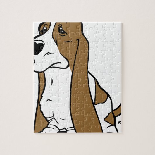 Dachshundjagdhund-Cartoon Puzzle (Vertikal)