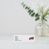Dachshundnt Mini Visitenkarte (Stehend Vorderseite)