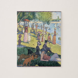 Dachshunds beim Picknick im Stil von Matisse Puzzle