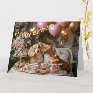 Dachshunds Entzücken Karte