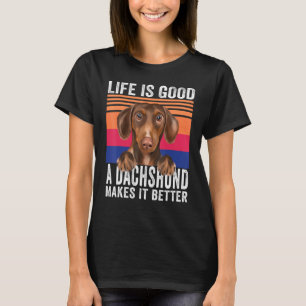 Dachshunds machen Ihr Leben gut Vintage T-Shirt