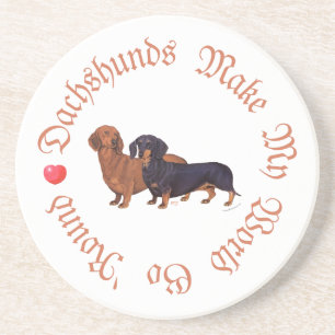 Dachshunds machen meine Welt Getränkeuntersetzer