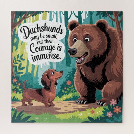 Dachshunds May Be Small Puzzle (Vertikal)