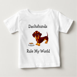 Dachshunds regieren meine Welt Baby-T-Shirt Baby T-shirt