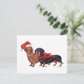 Dachshunds Weihnachten (Stehend Vorderseite)