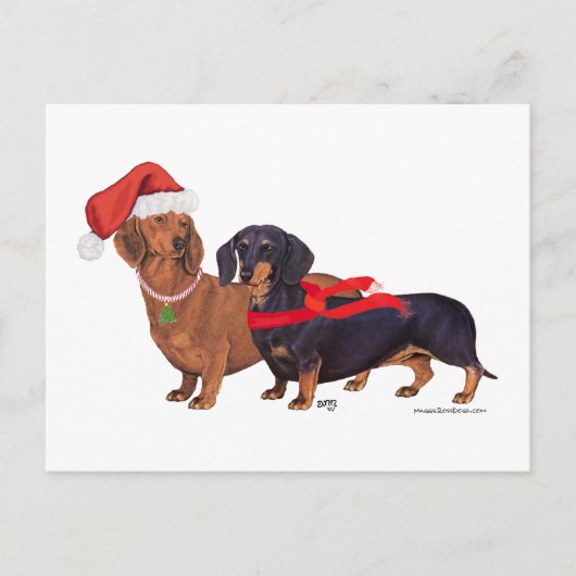 Dachshunds Weihnachten (Vorderseite)