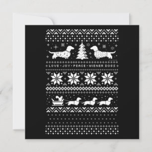 Dachshunds Weihnachten Mitteilungskarte