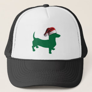 Dachshunds with Christmas Hats Truckerkappe