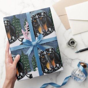 Dachsie  geschenkpapier